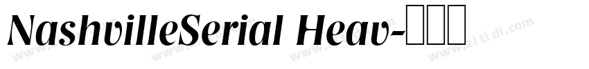 NashvilleSerial Heav字体转换